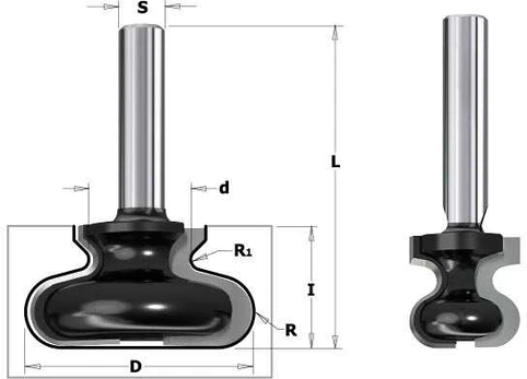 Freza S=8mm, D=19,05mm, CMT