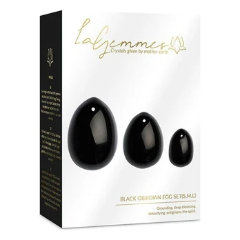 La Gemmes - Yoni Egg Juodas Obsidian (L)