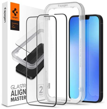 Dėklas Spigen tR Align Master 2 Pack, FC juodas -Â iPhoneÂ 16e/14/13/13 Pro