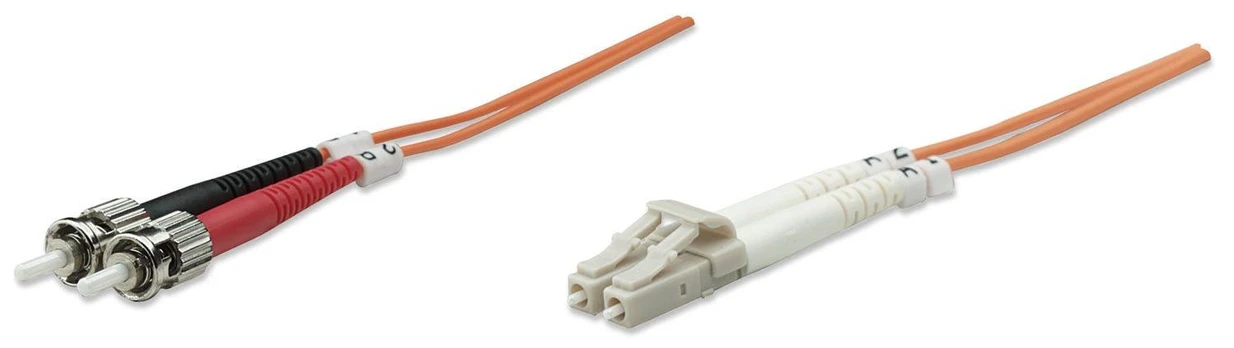 INTELLINET LWL Anschlusskabel LC/ST 5m Multimode OM1 oranžinis
