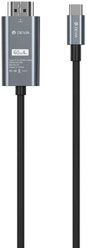Devia cable Storm EC084 USB-C - HDMI 4K 60 Hz 2,0 m juodas