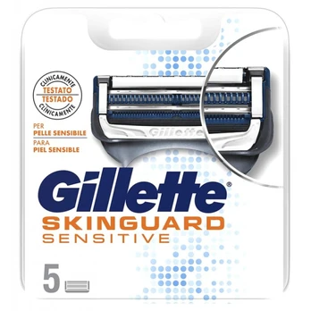 Gillette Skinguard Sensitive Skustuvo galvutės, 5vnt