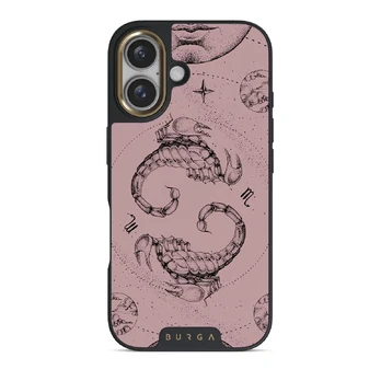 Scorpio - iPhone 16 Plus Case, Elite Dark (MagSafe) / Gold / Pink