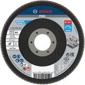 Žiedlapinis šlifavimo diskas BOSCH, D 115 mm, K 60, kampinis, 1 vnt. kaina