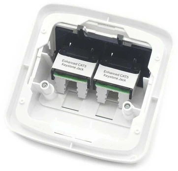 Ostatní ABB Tango Data socket UTP CAT5E 2xRJ45 WHkey baltas