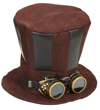 Steampunk cilindras + akiniai