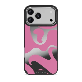 Ride The Wave - iPhone 17 Pro Max Case, Elite Mirror Dark (MagSafe) / Silver