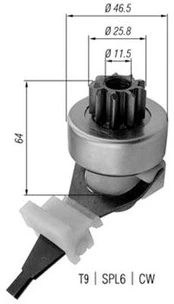 Krumpliaratis, starteris MAGNETI MARELLI AMB0421