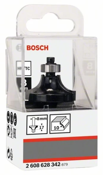Suapvalinimo freza BOSCH HM, R=10 mm, dvipusė, UŽS