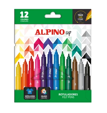 Flomasteriai ALPINO 12sp