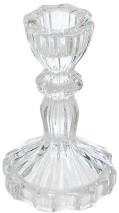 Stiklinė žvakidė, krištolinė, 11 cm