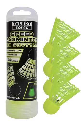 Speedbadmintono skrajukės TALBOT TORRO Led 4 vnt
