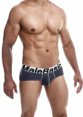 MaleBasics Microfiber Brief - Modern Supportive Men's Underwear Black M