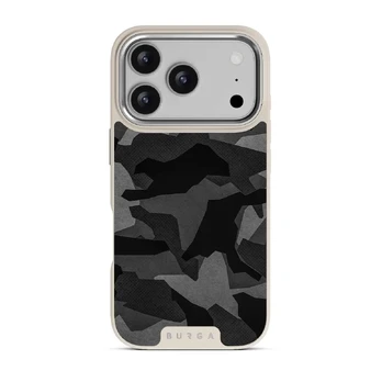 Night Black Camouflage - iPhone 17 Pro Case, Elite Light (MagSafe) / Silver