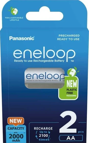 Panasonic Batteries Panasonic eneloop įkraunama baterija AA 2000 2BP