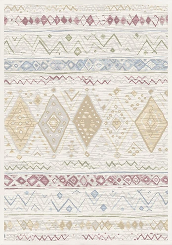 Narma kilimas Mooste white multi 200x300 cm
