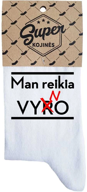 Moteriškos kojinės „Man reikia vyno“