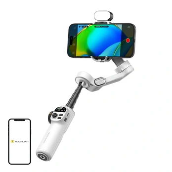AOCHUAN X2 Gimbal with RGB Lighting (Baltas)