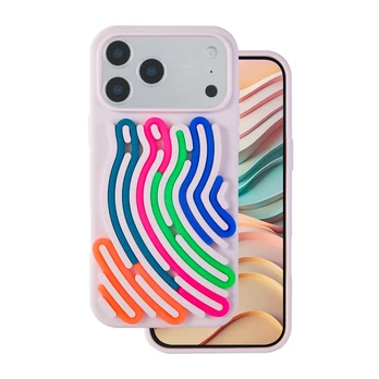 Dėklas Telforceone DIY Snake case for iPhone 17 Pro Max 6,9' pink