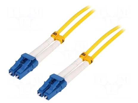 Fiber patch cord | OS2 | LC/UPC,both sides | 15m | LSZH | yellow