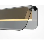 LED sieninis šviestuvas FLAT, pilkos/vario spalvos, plotis 30 cm,
