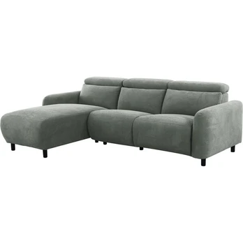 Kampinė sofa-reglaineris Notio Living Skaane, pilka