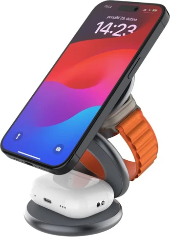FIXED MagFlex Round 3in1 foldable wls Gr