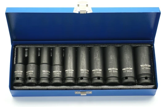ADLER LONG SOCKET RINKINYS 1/2 "10vnt. METAL CASE