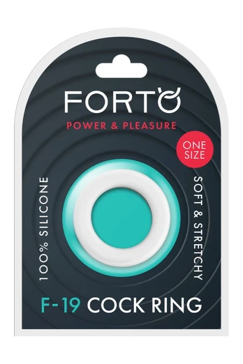 FORTO F-19 Two-Tone Silicone C-Ring Black & White Adjustable