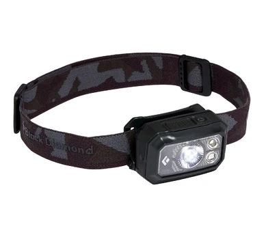 Black Diamond Storm 375, juodas žibintuvėlis