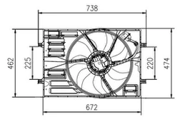 NRF NRF 47950 Radiator fan