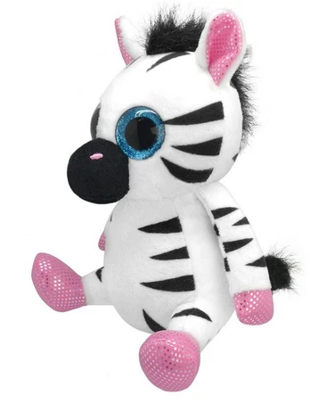 Pliušinis žaislas Wild Planet Zebra, baltas/juodas, 15 cm