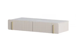 Wall Mounted Dressing Table Malmi - Cashmere / Crema Bianca / Gold kaina