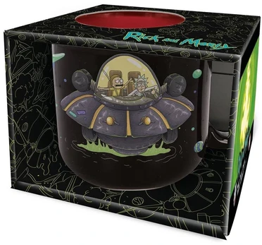 Stor Rick Morty Young Adult Breakfast Mug In Gift Box 415ml