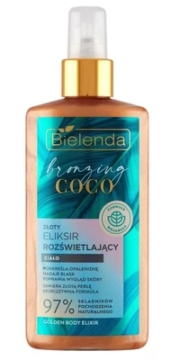 Bielenda Bronzing Coco šviečiantis auksinis kūno eliksyras 150ml