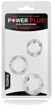 Lovetoy Power Plus Triple Beaded Ring Set