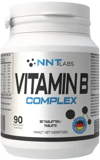Vitaminų B kompleksas NNT Labs 90 tablečių