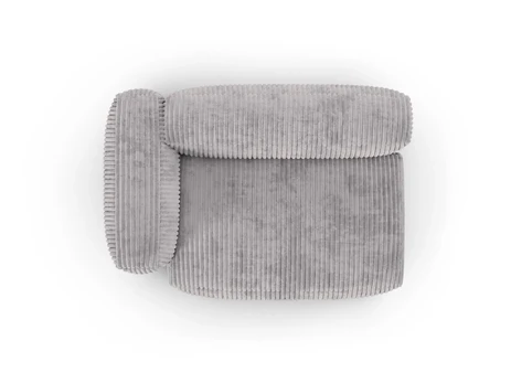 Modul Left, "Martina", 1 Seat, 160x120x75, Light Grey