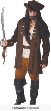 Piratų kapitono kostiumas suaugusiems