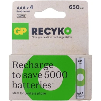 GP Akumuliatorius GP NiMH 650mAh bl/4vnt.
