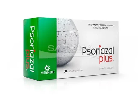 Psoriazal plus psoriaze + vitaminai odai + plaukams, 60 tablečių