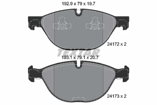 TEXTAR 2417201 Brake pad set
