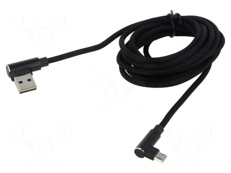 Cable | USB 2.0 | USB A reversible angled plug,USB C plug | 2m