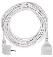 Emos Extension cable 10 m / 1 socket / baltas / PVC / 1.5 mm2