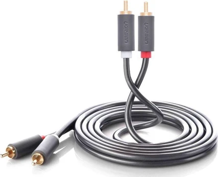 Ugreen stereo 2RCA audio video kabelis Cinch 2m pilkas (10518)