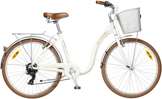 Dviratis 26 CLASSIC COMFORT 7 26 26 baltas classic