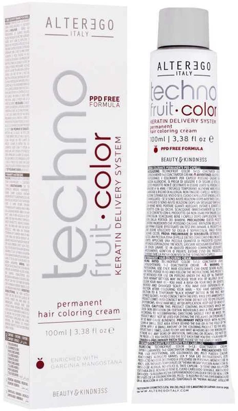 Alter Ego Technofruit Color hair dye 100ml - 1/0 | Juodas