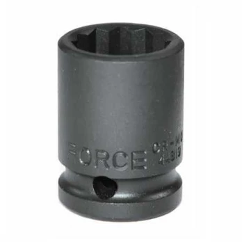 Force Galvutė smūginė trumpa 19mm 12-kampė 1/2"