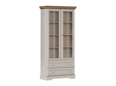 Pastatoma vitrina Kora Plus KRW2, 88.5x41x188.5 cm, pilka/ruda