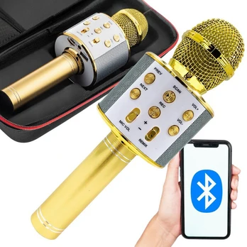 Belaidis karaoke mikrofonas su dėklu Rivex M55